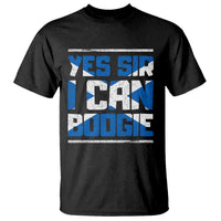 Funny Scottish Anthem Fan Saltire Flag T Shirt Yes Sir I Can Boogie Sports Style Scotland Football Supporters