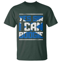 Funny Scottish Anthem Fan Saltire Flag T Shirt Yes Sir I Can Boogie Sports Style Scotland Football Supporters
