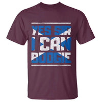 Funny Scottish Anthem Fan Saltire Flag T Shirt Yes Sir I Can Boogie Sports Style Scotland Football Supporters
