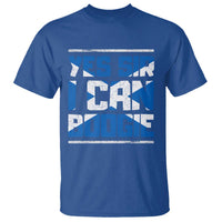 Funny Scottish Anthem Fan Saltire Flag T Shirt Yes Sir I Can Boogie Sports Style Scotland Football Supporters