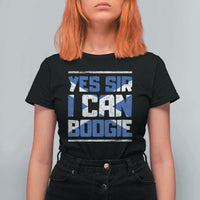 Funny Scottish Anthem Fan Saltire Flag T Shirt For Women Yes Sir I Can Boogie Sports Style Scotland Football Supporters