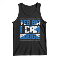 Funny Scottish Anthem Fan Saltire Flag Tank Top Yes Sir I Can Boogie Sports Style Scotland Football Supporters