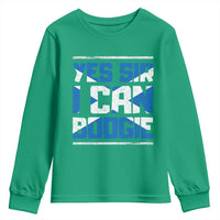 Funny Scottish Anthem Fan Saltire Flag Youth Sweatshirt Yes Sir I Can Boogie Sports Style Scotland Football Supporters