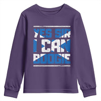 Funny Scottish Anthem Fan Saltire Flag Youth Sweatshirt Yes Sir I Can Boogie Sports Style Scotland Football Supporters