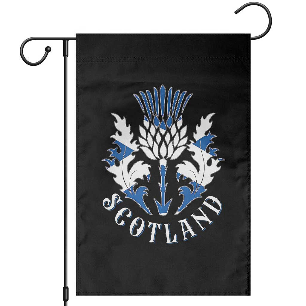 Scotland Thistle Floral Emblem Garden Flag Stylized Gothic Heraldry Scottish Heritage Pride