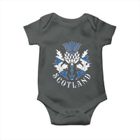 Scotland Thistle Floral Emblem Baby Onesie Stylized Gothic Heraldry Scottish Heritage Pride