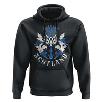 Scotland Thistle Floral Emblem Hoodie Stylized Gothic Heraldry Scottish Heritage Pride