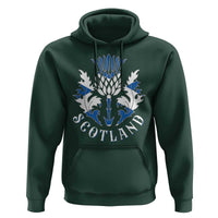 Scotland Thistle Floral Emblem Hoodie Stylized Gothic Heraldry Scottish Heritage Pride