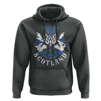 Scotland Thistle Floral Emblem Hoodie Stylized Gothic Heraldry Scottish Heritage Pride