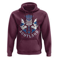 Scotland Thistle Floral Emblem Hoodie Stylized Gothic Heraldry Scottish Heritage Pride