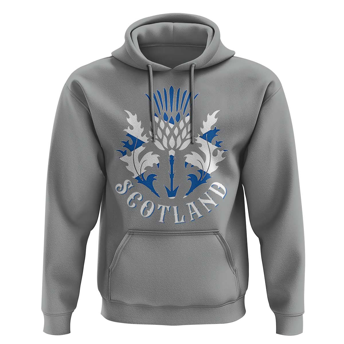 Scotland Thistle Floral Emblem Hoodie Stylized Gothic Heraldry Scottish Heritage Pride