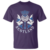 Scotland Thistle Floral Emblem T Shirt Stylized Gothic Heraldry Scottish Heritage Pride