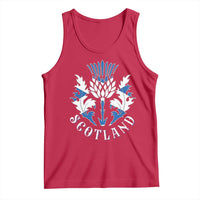 Scotland Thistle Floral Emblem Tank Top Stylized Gothic Heraldry Scottish Heritage Pride