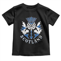 Scotland Thistle Floral Emblem Toddler T Shirt Stylized Gothic Heraldry Scottish Heritage Pride