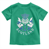 Scotland Thistle Floral Emblem Toddler T Shirt Stylized Gothic Heraldry Scottish Heritage Pride