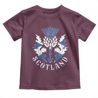 Scotland Thistle Floral Emblem Toddler T Shirt Stylized Gothic Heraldry Scottish Heritage Pride