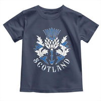 Scotland Thistle Floral Emblem Toddler T Shirt Stylized Gothic Heraldry Scottish Heritage Pride