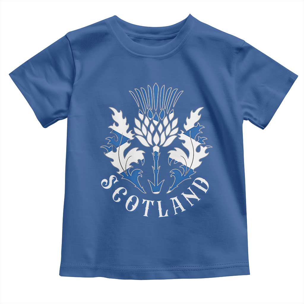 Scotland Thistle Floral Emblem Toddler T Shirt Stylized Gothic Heraldry Scottish Heritage Pride
