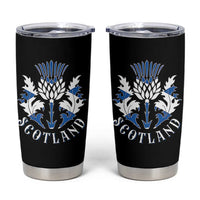 Scotland Thistle Floral Emblem Tumbler Cup Stylized Gothic Heraldry Scottish Heritage Pride