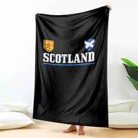 Scotland Dual Crest Lion Rampant Shield Saltire Flag Throw Blanket Football Fans Match Day