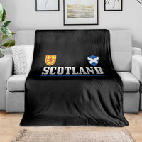 Scotland Dual Crest Lion Rampant Shield Saltire Flag Throw Blanket Football Fans Match Day