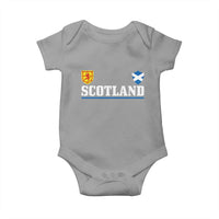 Scotland Dual Crest Lion Rampant Shield Saltire Flag Baby Onesie Football Fans Match Day