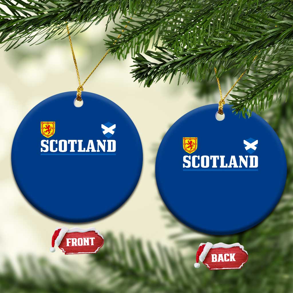 Scotland Dual Crest Lion Rampant Shield Saltire Flag Ceramic Ornament Football Fans Match Day