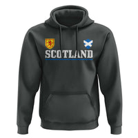 Scotland Dual Crest Lion Rampant Shield Saltire Flag Hoodie Football Fans Match Day