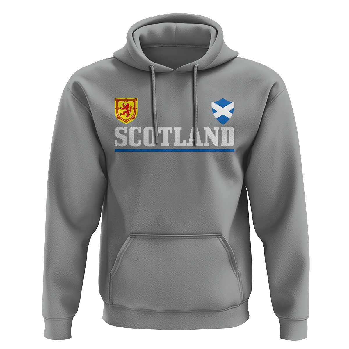 Scotland Dual Crest Lion Rampant Shield Saltire Flag Hoodie Football Fans Match Day