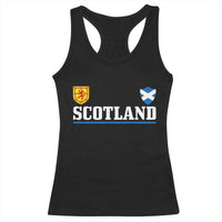 Scotland Dual Crest Lion Rampant Shield Saltire Flag Racerback Tank Top Football Fans Match Day