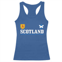 Scotland Dual Crest Lion Rampant Shield Saltire Flag Racerback Tank Top Football Fans Match Day