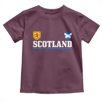 Scotland Dual Crest Lion Rampant Shield Saltire Flag Toddler T Shirt Football Fans Match Day