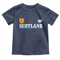 Scotland Dual Crest Lion Rampant Shield Saltire Flag Toddler T Shirt Football Fans Match Day