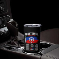 Educational Juneteenth Flag Symbolism Infographic Tumbler Cup Freedom Day June 19 1865 History Meaning