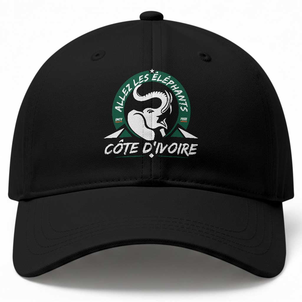 Allez Les Elephants Cote d'Ivoire Soccer Fan Baseball Cap Ivory Coast Pride Football Lovers
