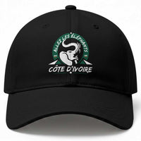 Allez Les Elephants Cote d'Ivoire Soccer Fan Baseball Cap Ivory Coast Pride Football Lovers