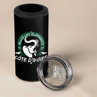 Allez Les Elephants Cote d'Ivoire Soccer Fan 4 in 1 Can Cooler Tumbler Ivory Coast Pride Football Lovers