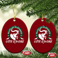 Allez Les Elephants Cote d'Ivoire Soccer Fan Ceramic Ornament Ivory Coast Pride Football Lovers