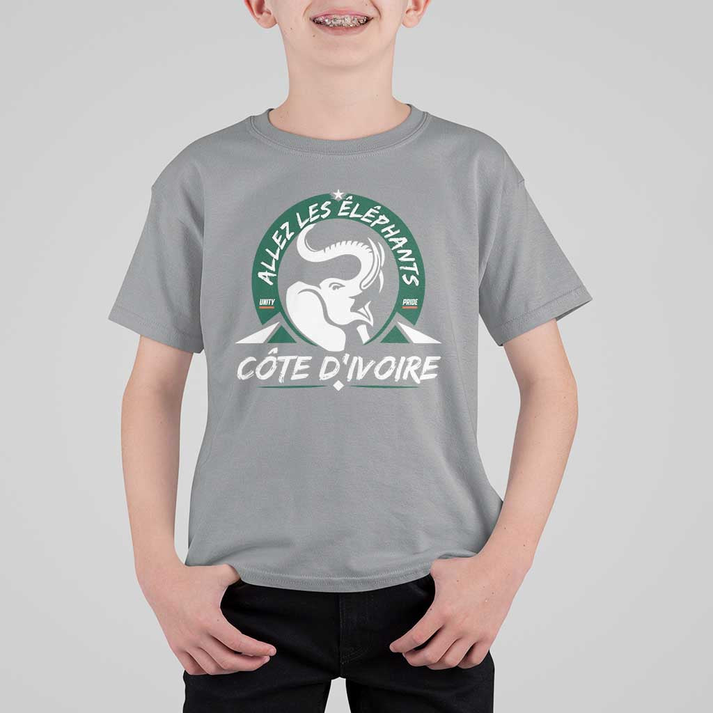 Allez Les Elephants Cote d'Ivoire Soccer Fan T Shirt For Kid Ivory Coast Pride Football Lovers