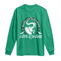 Allez Les Elephants Cote d'Ivoire Soccer Fan Long Sleeve Shirt Ivory Coast Pride Football Lovers
