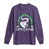 Allez Les Elephants Cote d'Ivoire Soccer Fan Long Sleeve Shirt Ivory Coast Pride Football Lovers