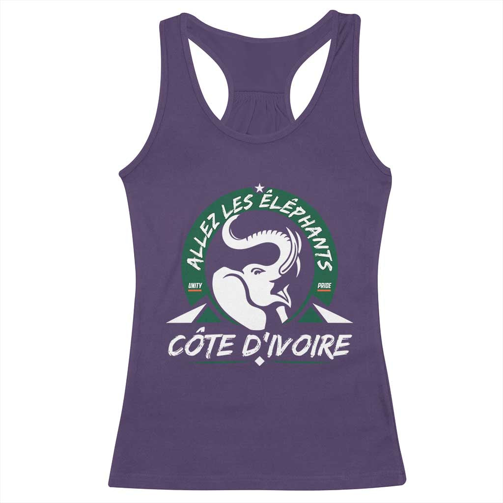 Allez Les Elephants Cote d'Ivoire Soccer Fan Racerback Tank Top Ivory Coast Pride Football Lovers
