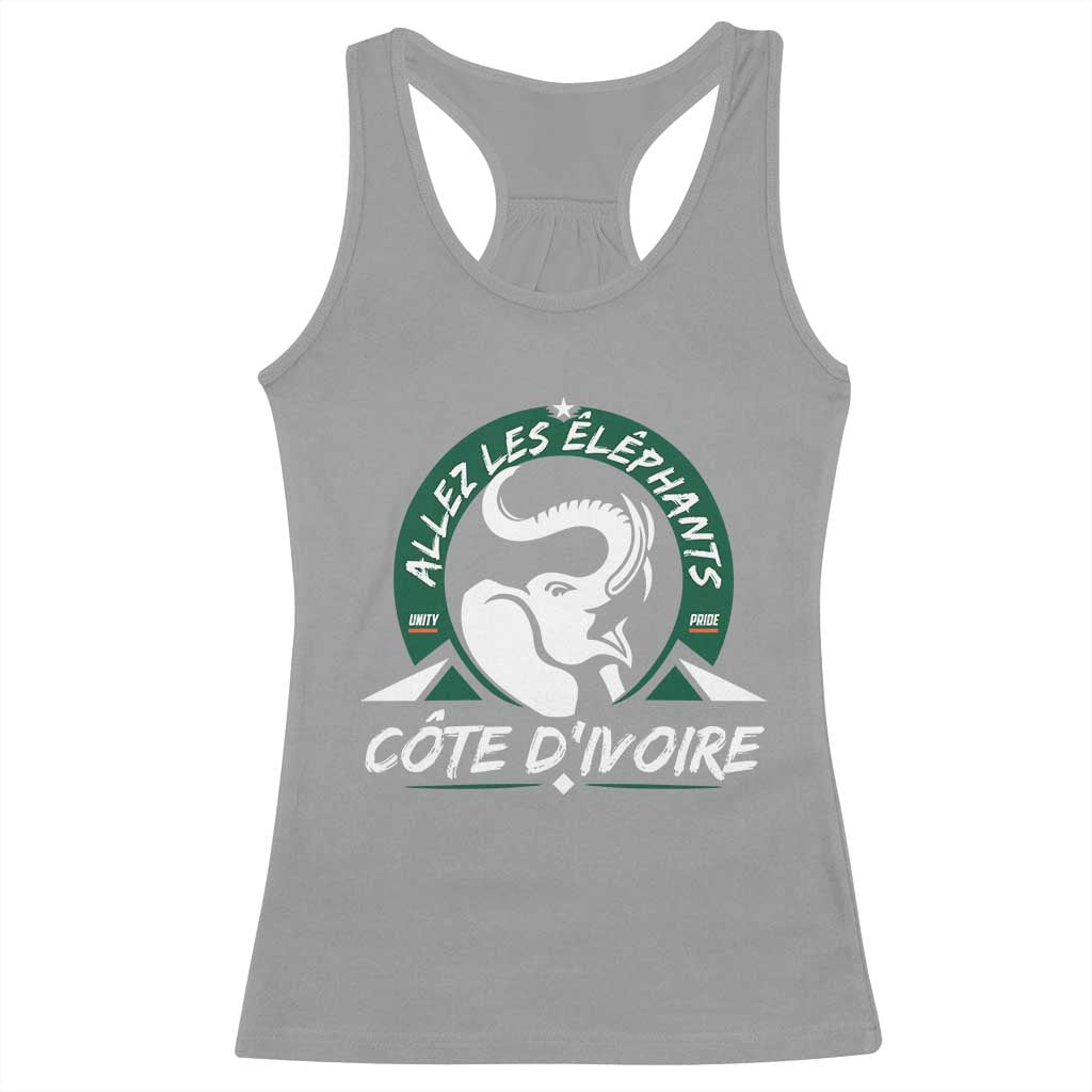 Allez Les Elephants Cote d'Ivoire Soccer Fan Racerback Tank Top Ivory Coast Pride Football Lovers