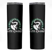 Allez Les Elephants Cote d'Ivoire Soccer Fan Skinny Tumbler Ivory Coast Pride Football Lovers