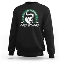 Allez Les Elephants Cote d'Ivoire Soccer Fan Sweatshirt Ivory Coast Pride Football Lovers