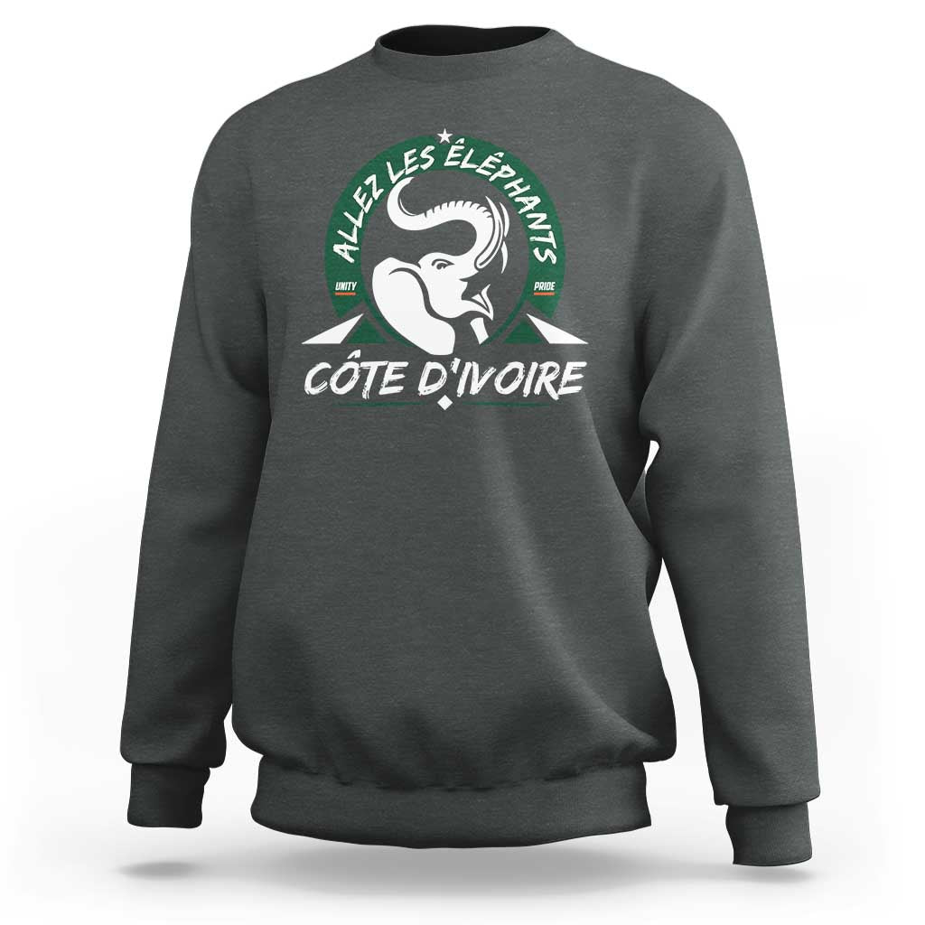 Allez Les Elephants Cote d'Ivoire Soccer Fan Sweatshirt Ivory Coast Pride Football Lovers