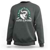 Allez Les Elephants Cote d'Ivoire Soccer Fan Sweatshirt Ivory Coast Pride Football Lovers