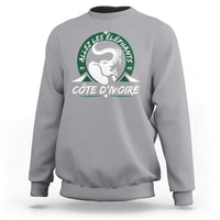 Allez Les Elephants Cote d'Ivoire Soccer Fan Sweatshirt Ivory Coast Pride Football Lovers