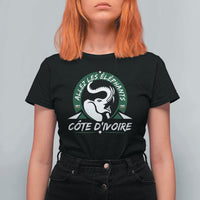 Allez Les Elephants Cote d'Ivoire Soccer Fan T Shirt For Women Ivory Coast Pride Football Lovers