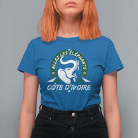 Allez Les Elephants Cote d'Ivoire Soccer Fan T Shirt For Women Ivory Coast Pride Football Lovers
